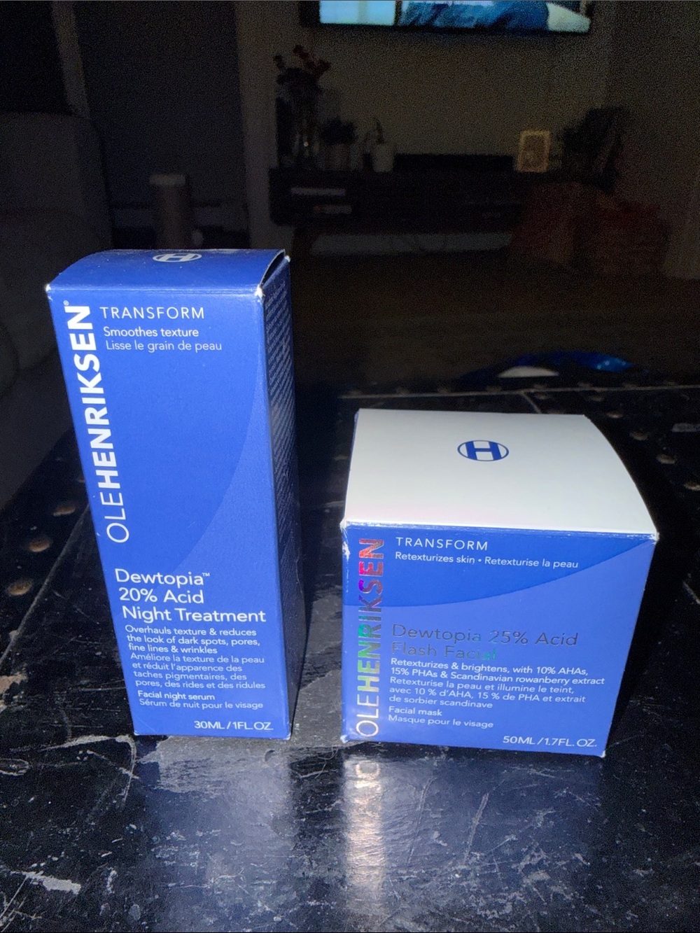 Ole Henriksen Blue and White Dewtopia Acid Night Treatment Duo